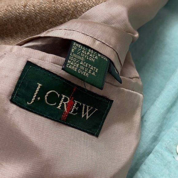 Vintage J.CREW Sports Coat Wool Alpaca Blend Made in USA - Picture 4 of 16